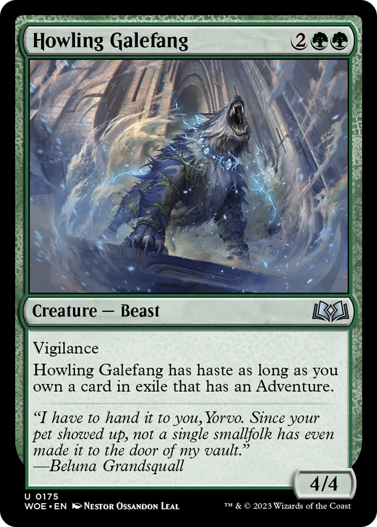 Howling Galefang — Wilds of Eldraine — Magic: The Gathering