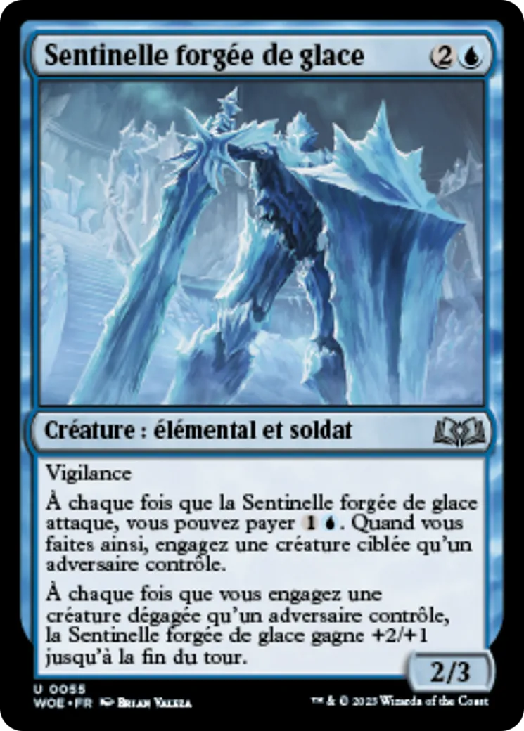 Sentinelle forgée de glace — Wilds of Eldraine — Magic: The Gathering