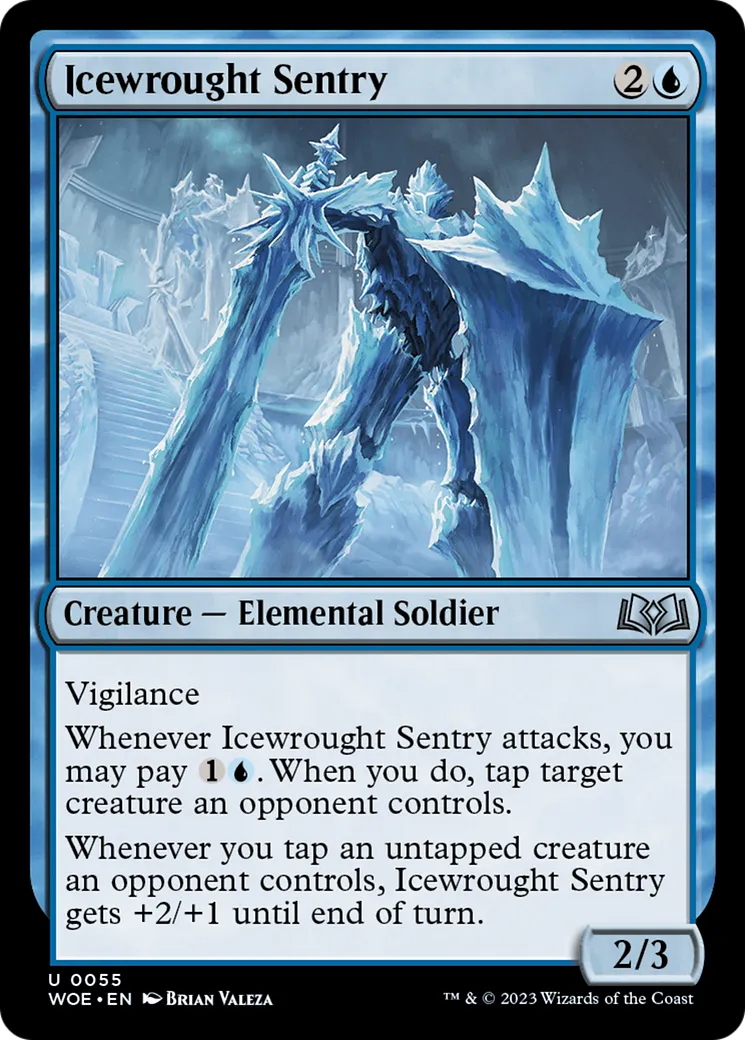 Sentinelle forgée de glace — Wilds of Eldraine — Magic: The Gathering