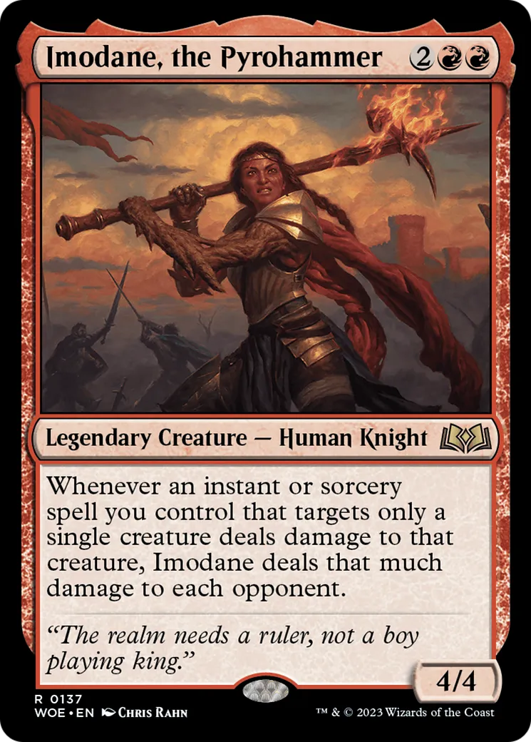 Imodane, the Pyrohammer — Wilds of Eldraine — Magic: The Gathering