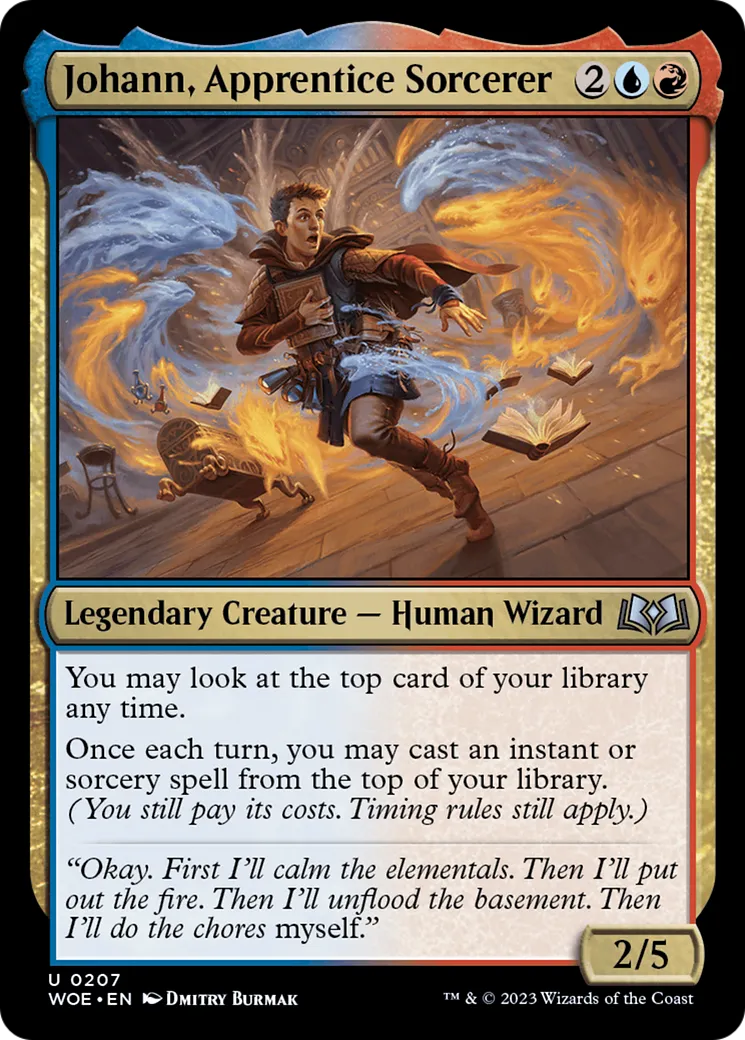 Johann, Apprentice Sorcerer — Wilds of Eldraine — Magic: The Gathering