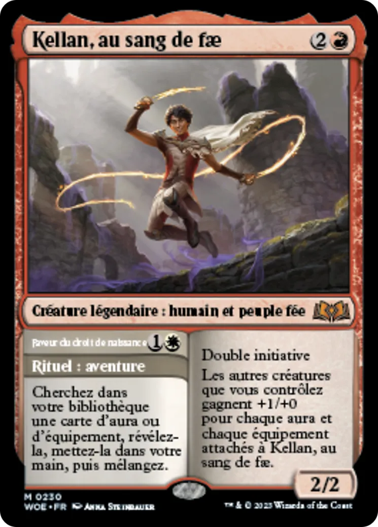 Kellan, au sang de fæ // Faveur du droit de naissance — Wilds of Eldraine — Magic: The Gathering