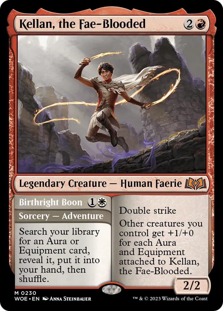 Kellan, the Fae-Blooded // Birthright Boon — Wilds of Eldraine — Magic: The Gathering