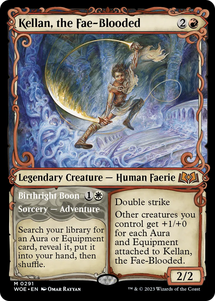 Kellan, au sang de fæ // Faveur du droit de naissance — Wilds of Eldraine — Magic: The Gathering