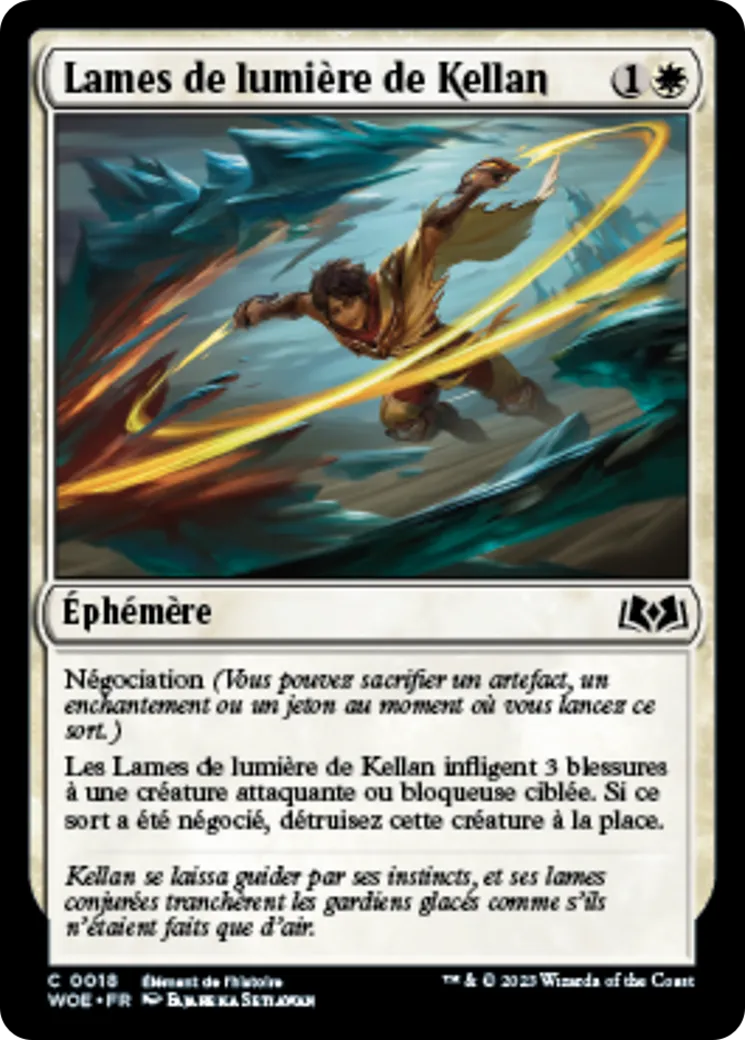Lames de lumière de Kellan — Wilds of Eldraine — Magic: The Gathering
