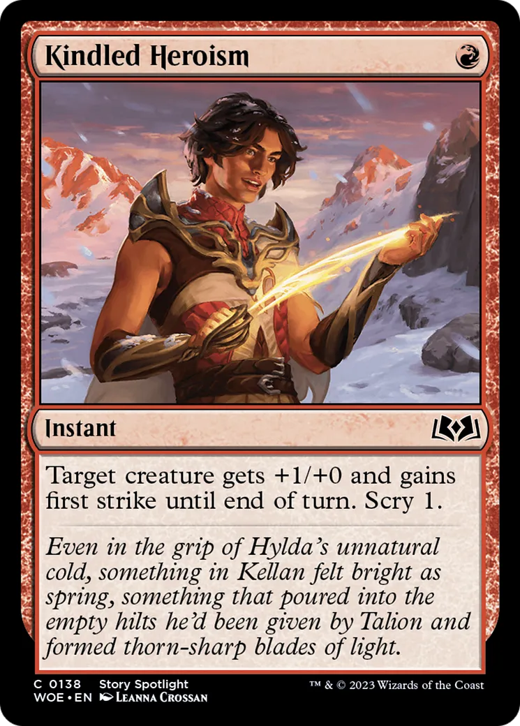 Héroïsme embrasé — Wilds of Eldraine — Magic: The Gathering