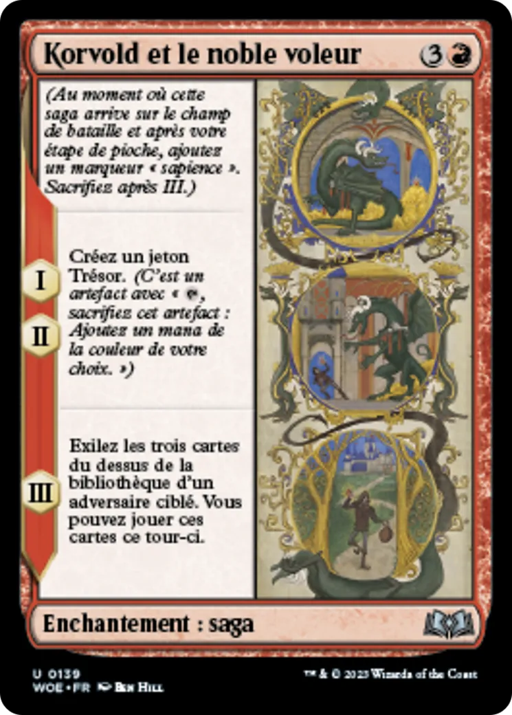 Korvold et le noble voleur — Wilds of Eldraine — Magic: The Gathering