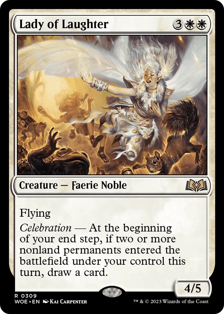Lady of Laughter — Wilds of Eldraine — Magic: The Gathering