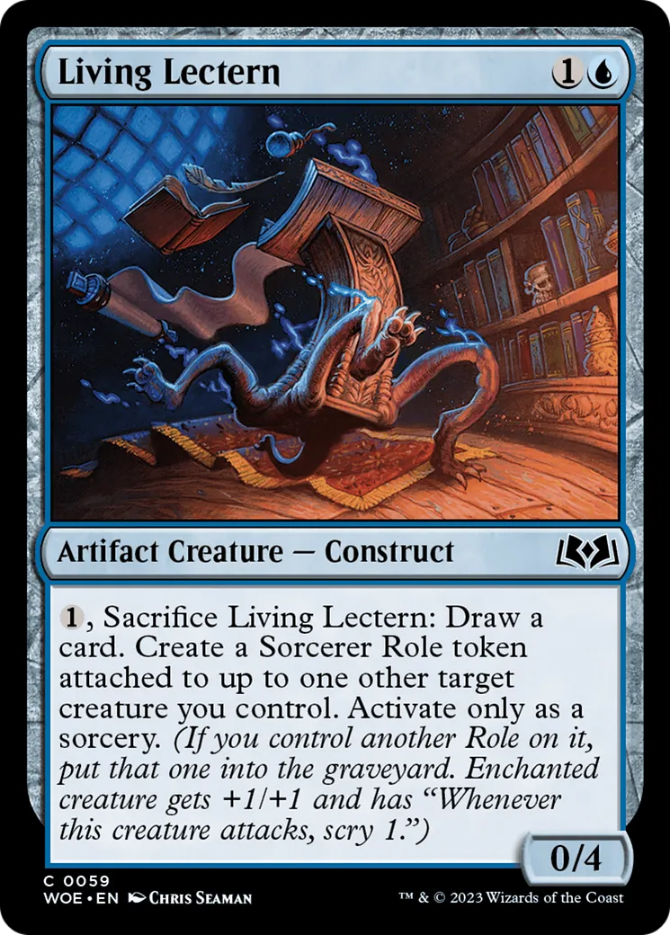Living Lectern — Wilds of Eldraine — Magic: The Gathering