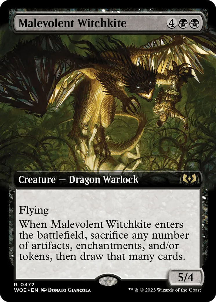 Malevolent Witchkite — Wilds of Eldraine — Magic: The Gathering