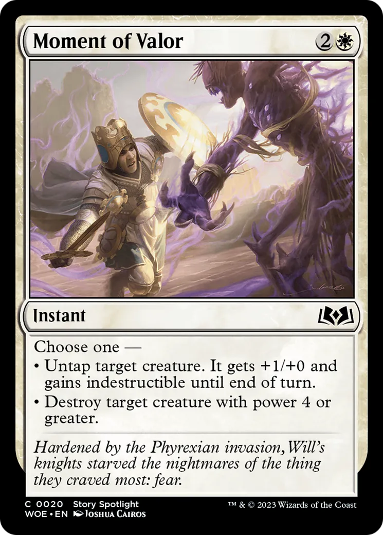 Moment of Valor from Wilds of Eldraine - Magic: The Gathering