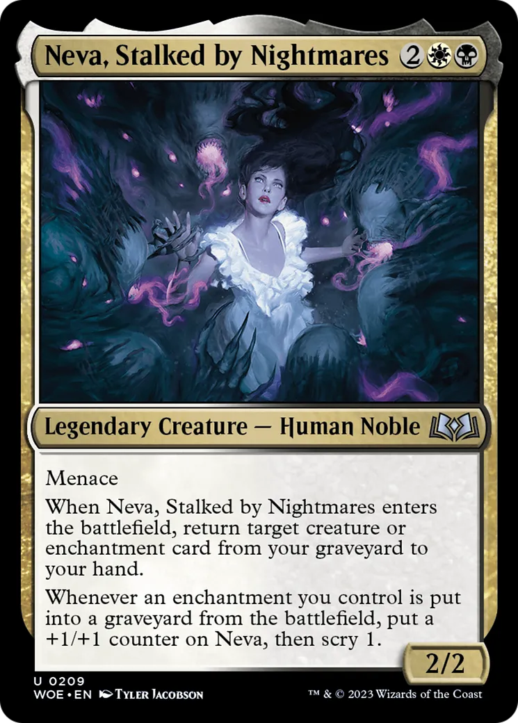 Neva, Stalked by Nightmares — Wilds of Eldraine — Magic: The Gathering