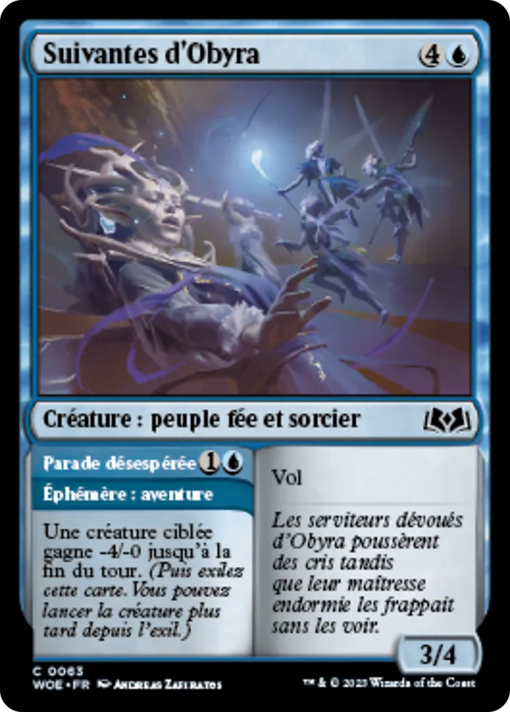Suivantes d'Obyra // Parade désespérée — Wilds of Eldraine — Magic: The Gathering
