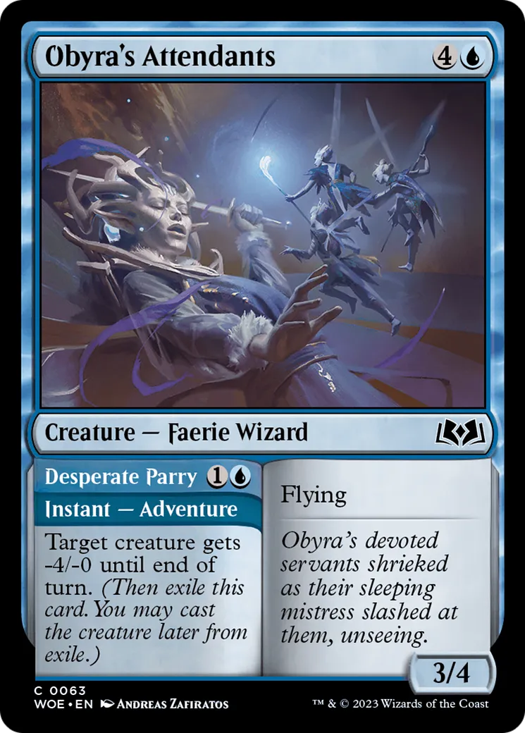 Suivantes d'Obyra // Parade désespérée — Wilds of Eldraine — Magic: The Gathering