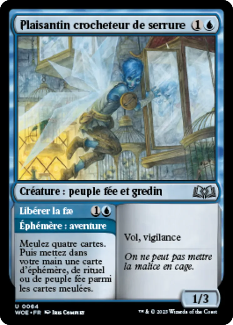 Plaisantin crocheteur de serrure // Libérer la fae — Wilds of Eldraine — Magic: The Gathering