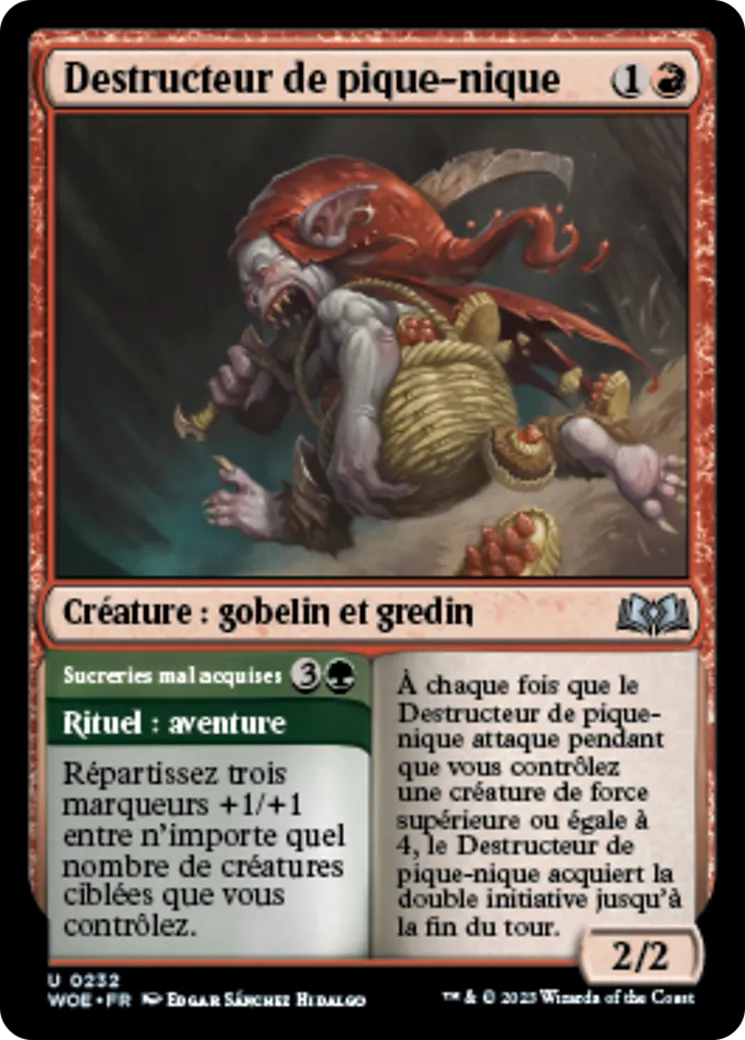 Destructeur de pique-nique // Sucreries mal acquises — Wilds of Eldraine — Magic: The Gathering