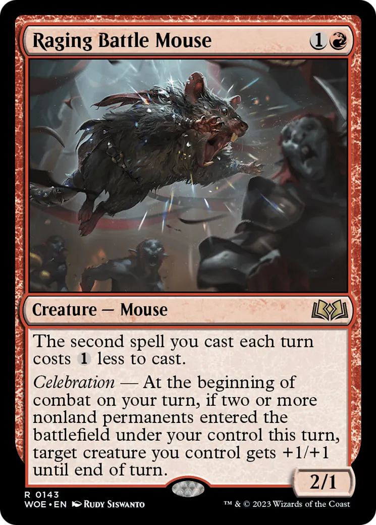 Souris de combat enragée — Wilds of Eldraine — Magic: The Gathering