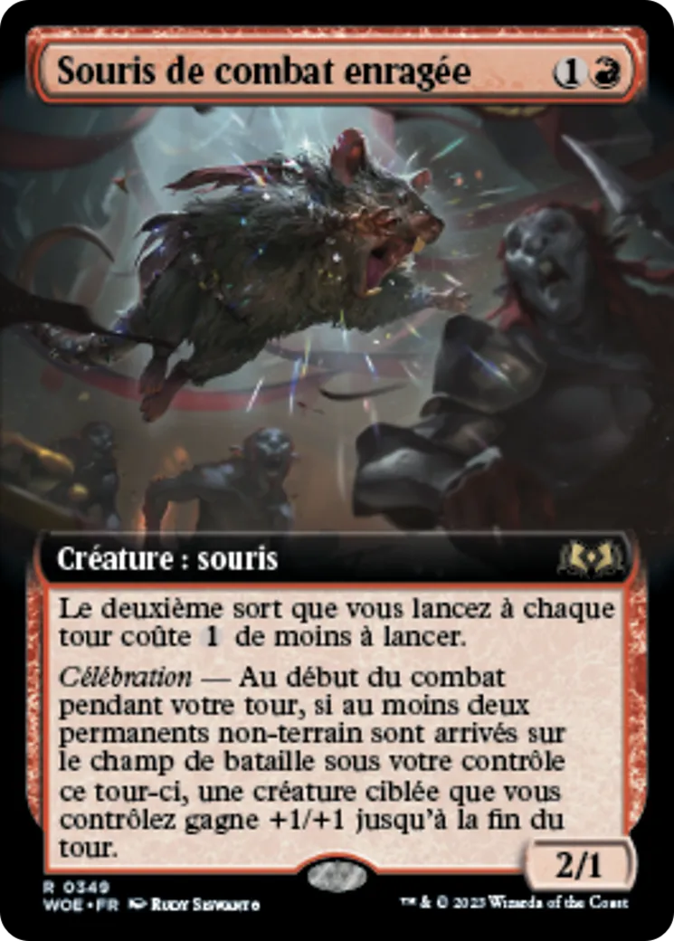 Souris de combat enragée — Wilds of Eldraine — Magic: The Gathering