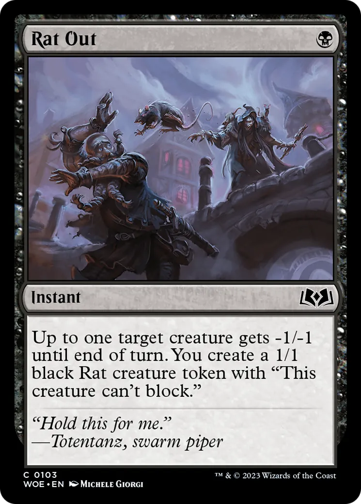 Rat Out — Wilds of Eldraine — Magic: The Gathering