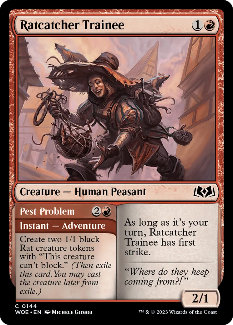 Ratcatcher Trainee // Pest Problem — Wilds of Eldraine — Magic: The Gathering
