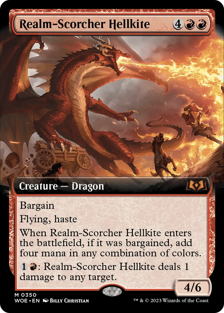 Realm-Scorcher Hellkite — Wilds of Eldraine — Magic: The Gathering