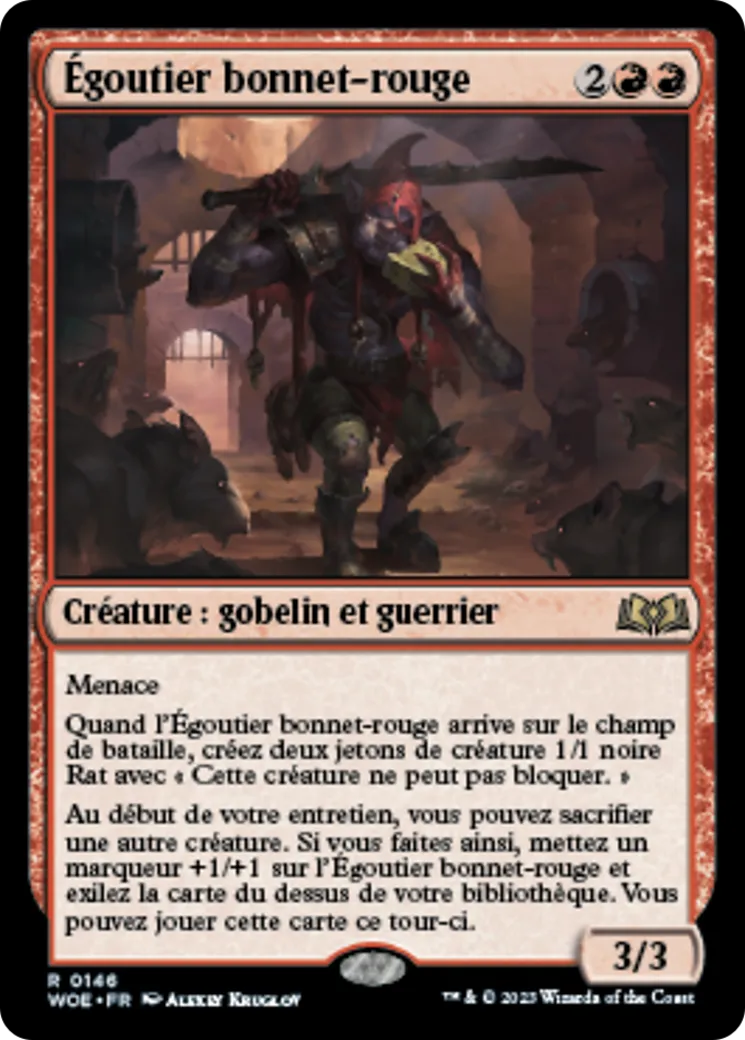 Égoutier bonnet-rouge — Wilds of Eldraine — Magic: The Gathering