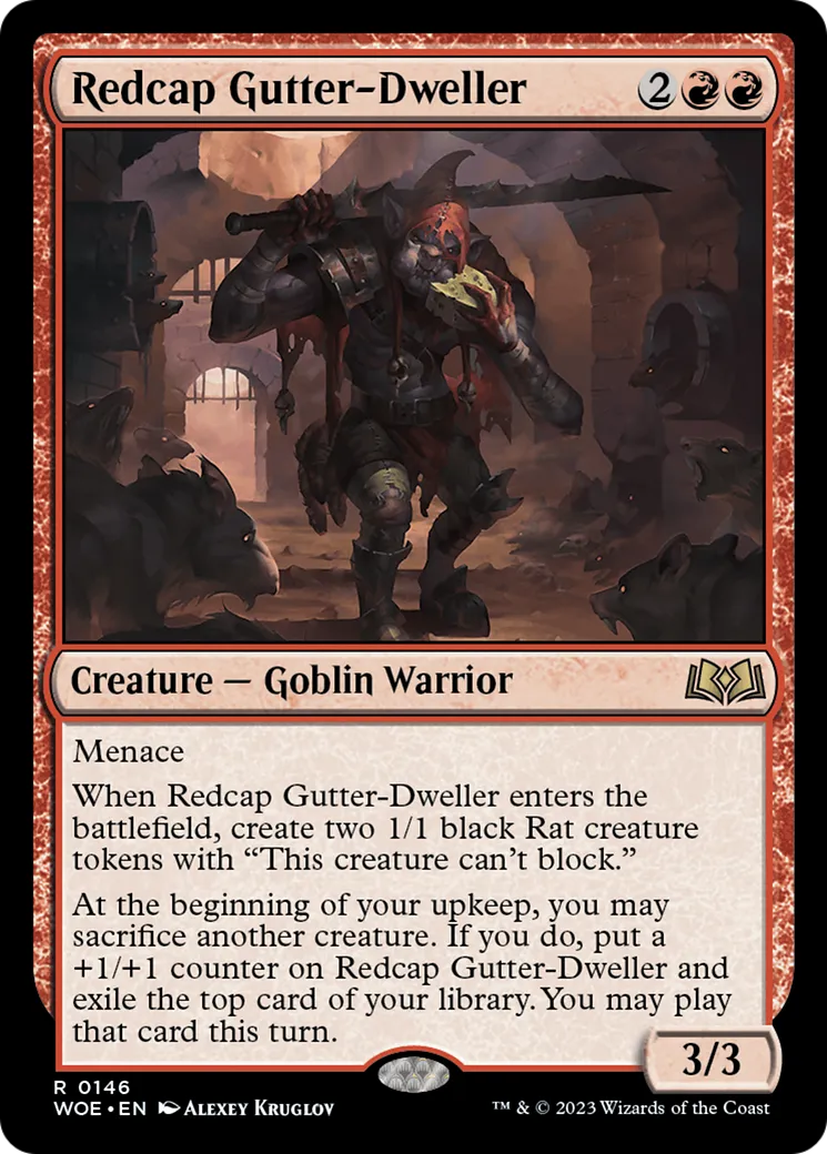Égoutier bonnet-rouge — Wilds of Eldraine — Magic: The Gathering