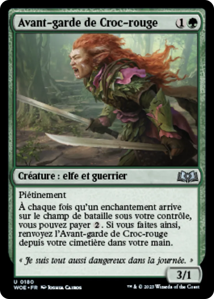 Avant-garde de Croc-rouge — Wilds of Eldraine — Magic: The Gathering