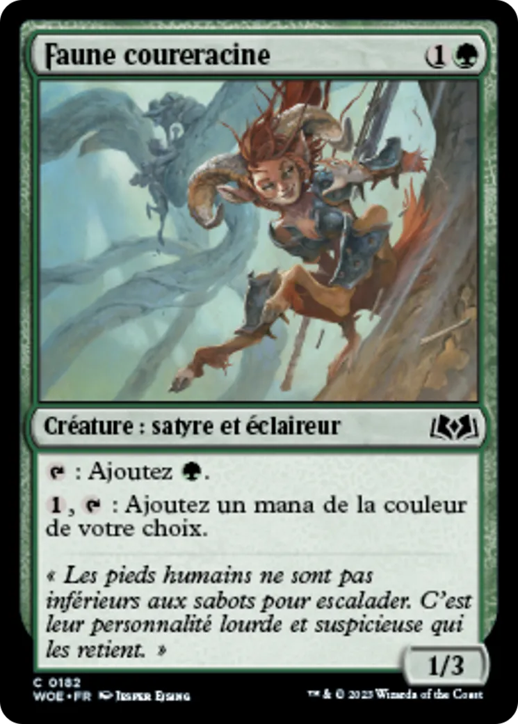Faune coureracine — Wilds of Eldraine — Magic: The Gathering