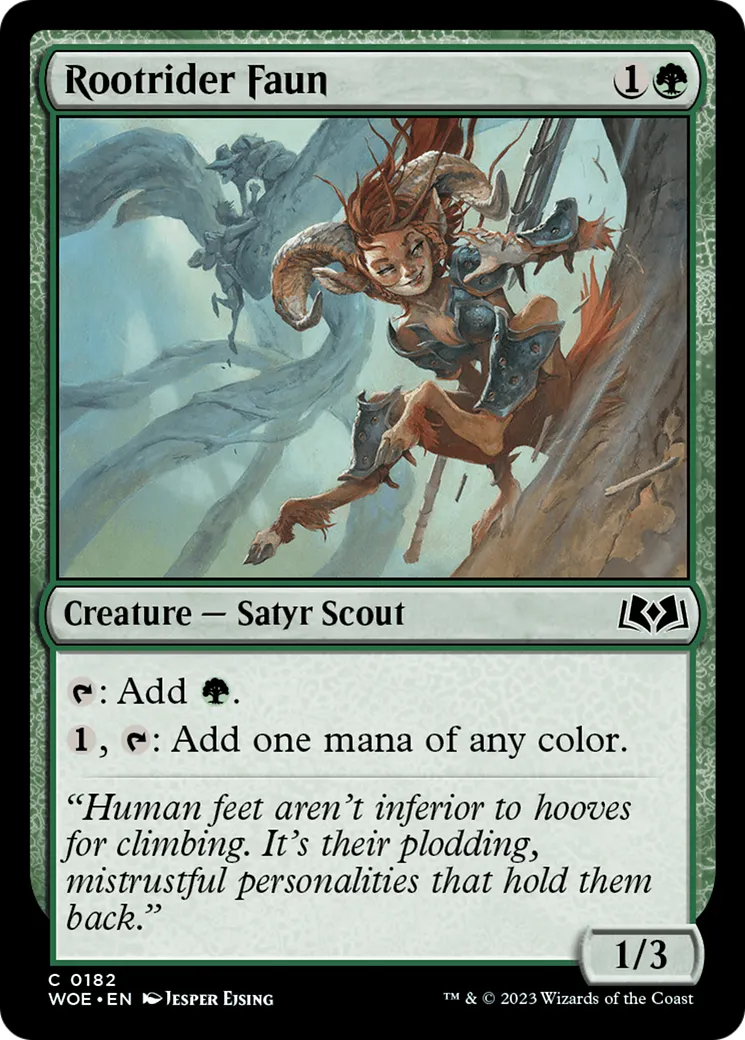 Rootrider Faun — Wilds of Eldraine — Magic: The Gathering