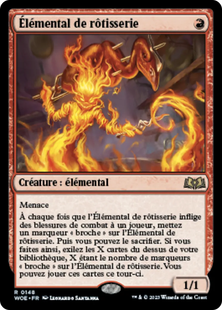 Élémental de rôtisserie — Wilds of Eldraine — Magic: The Gathering
