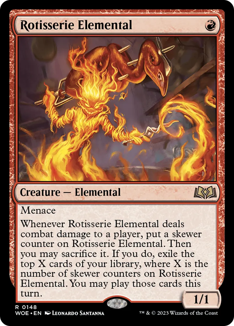 Élémental de rôtisserie — Wilds of Eldraine — Magic: The Gathering