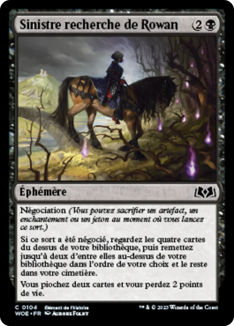 Sinistre recherche de Rowan — Wilds of Eldraine — Magic: The Gathering