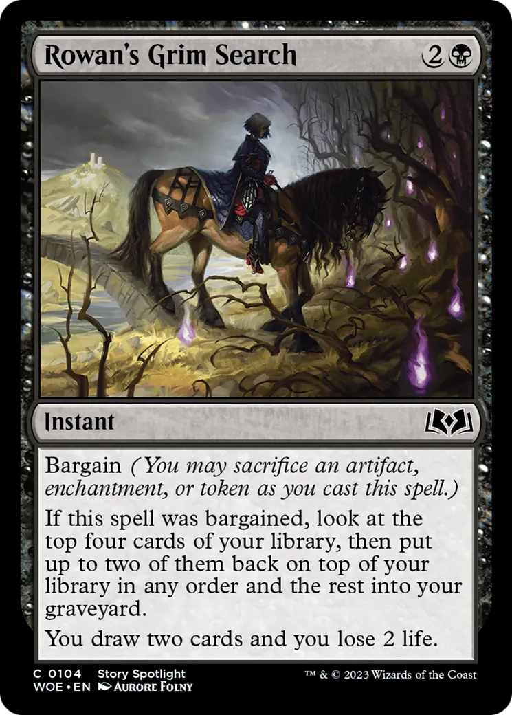 Rowan's Grim Search — Wilds of Eldraine — Magic: The Gathering