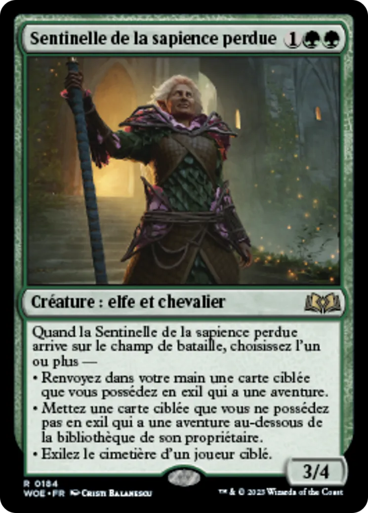 Sentinelle de la sapience perdue — Wilds of Eldraine — Magic: The Gathering
