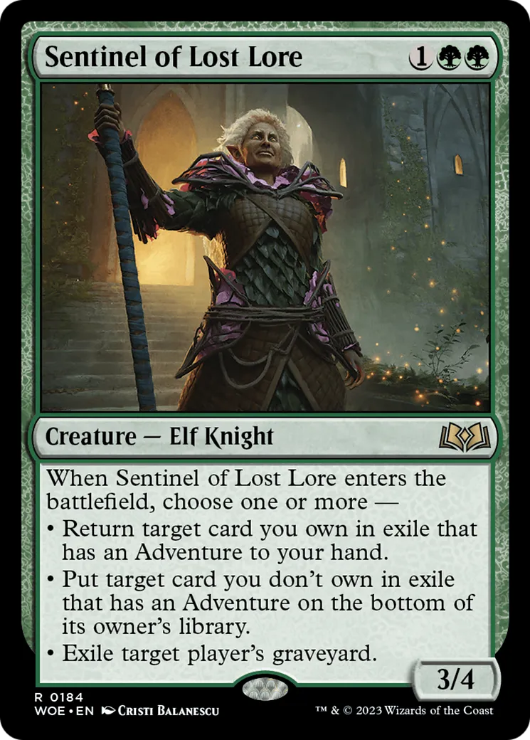 Sentinel of Lost Lore — Wilds of Eldraine — Magic: The Gathering