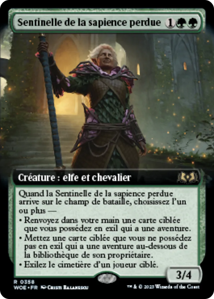 Sentinelle de la sapience perdue — Wilds of Eldraine — Magic: The Gathering