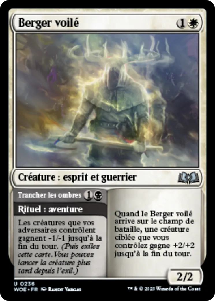 Berger voilé // Trancher les ombres — Wilds of Eldraine — Magic: The Gathering