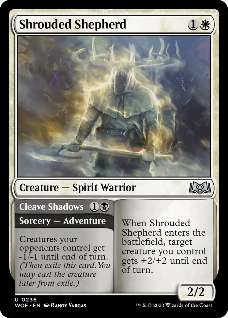 Berger voilé // Trancher les ombres — Wilds of Eldraine — Magic: The Gathering