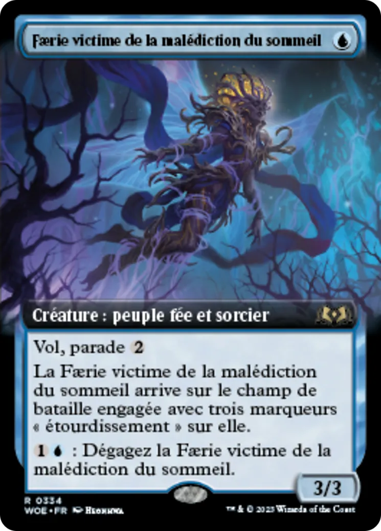 Faerie victime de la malédiction du sommeil — Wilds of Eldraine — Magic: The Gathering
