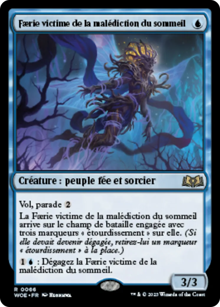Faerie victime de la malédiction du sommeil — Wilds of Eldraine — Magic: The Gathering