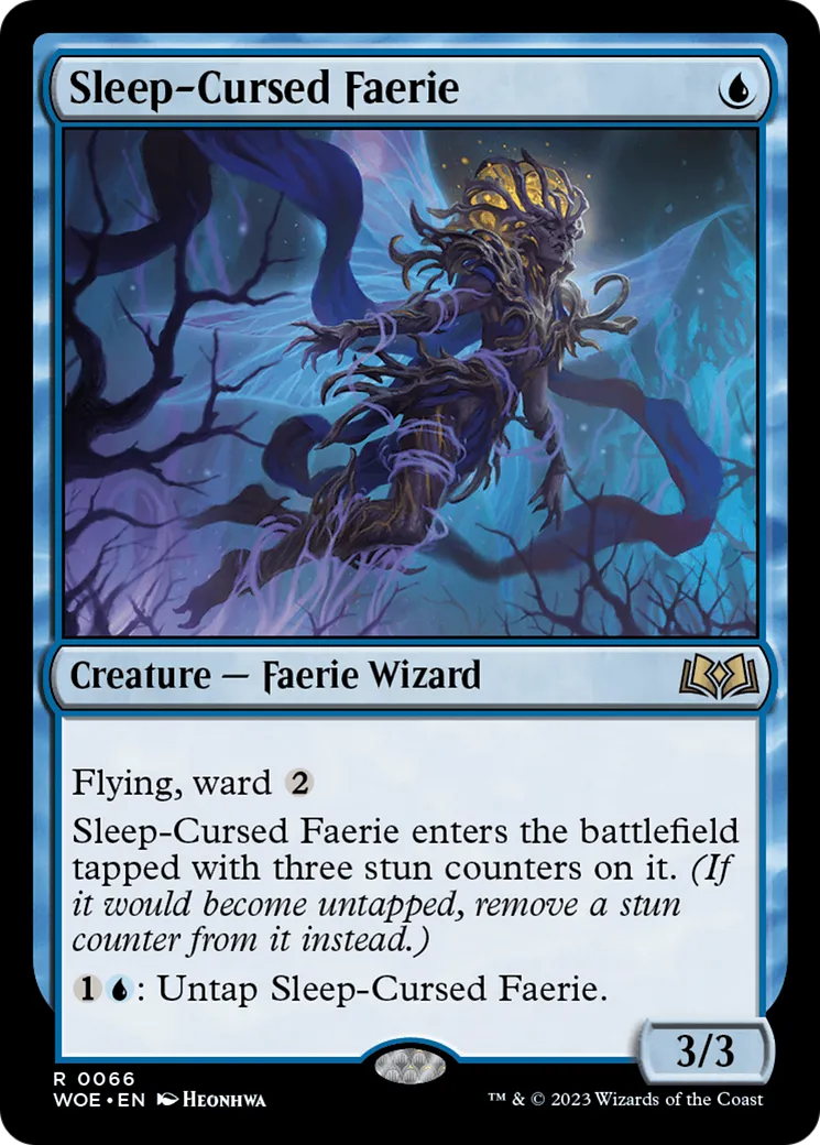 Faerie victime de la malédiction du sommeil — Wilds of Eldraine — Magic: The Gathering