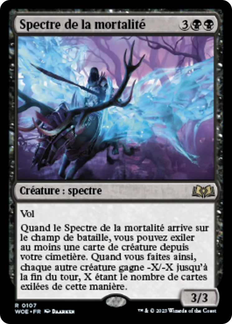 Spectre de la mortalité — Wilds of Eldraine — Magic: The Gathering