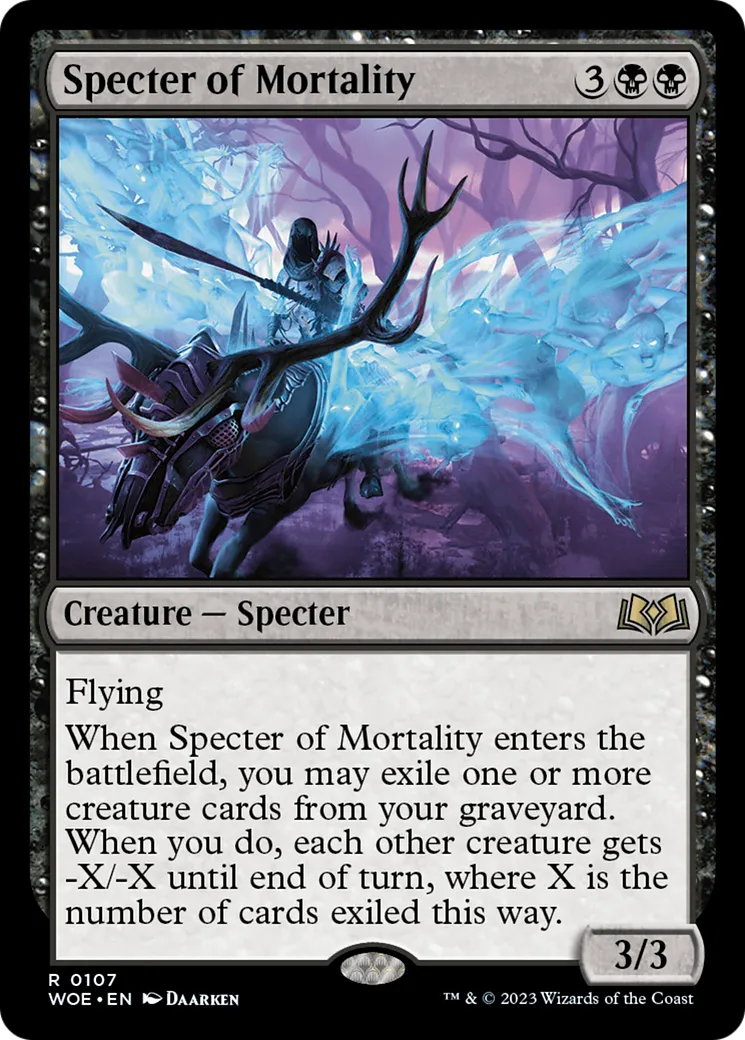 Specter of Mortality — Wilds of Eldraine — Magic: The Gathering