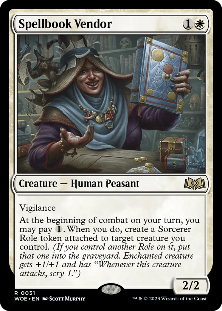 Spellbook Vendor — Wilds of Eldraine — Magic: The Gathering