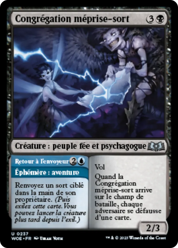 Congrégation méprise-sort // Retour à l'envoyeur — Wilds of Eldraine — Magic: The Gathering