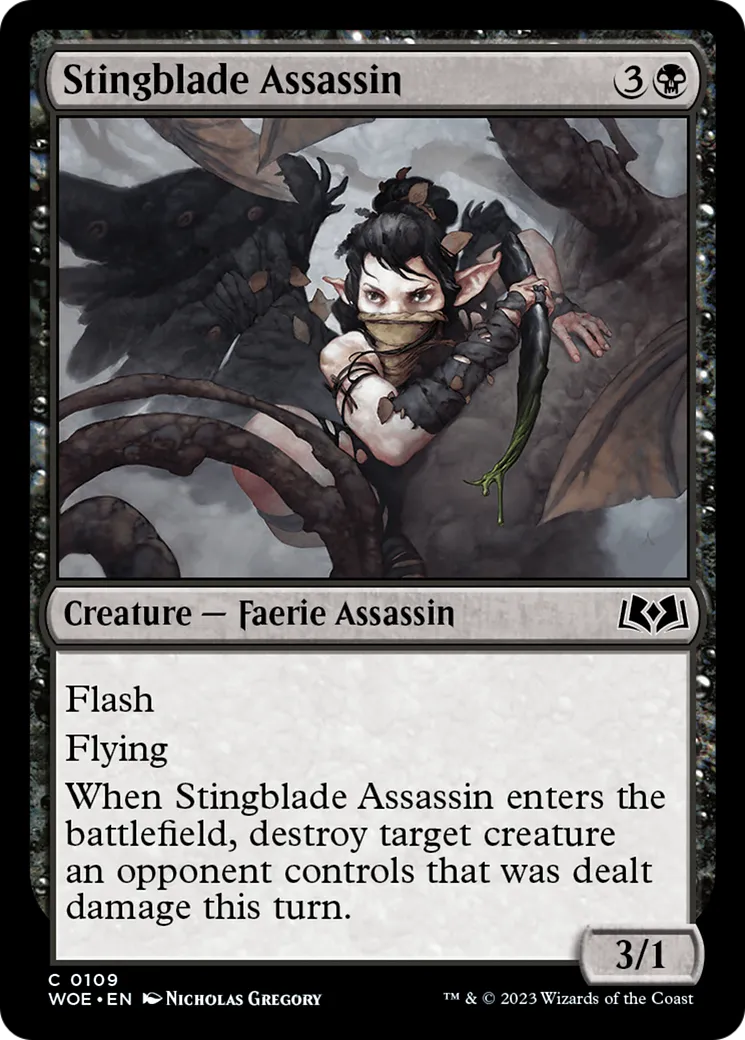 Stingblade Assassin — Wilds of Eldraine — Magic: The Gathering