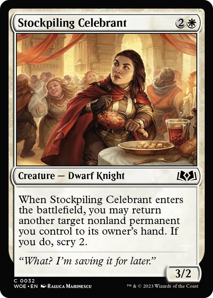Stockpiling Celebrant — Wilds of Eldraine — Magic: The Gathering