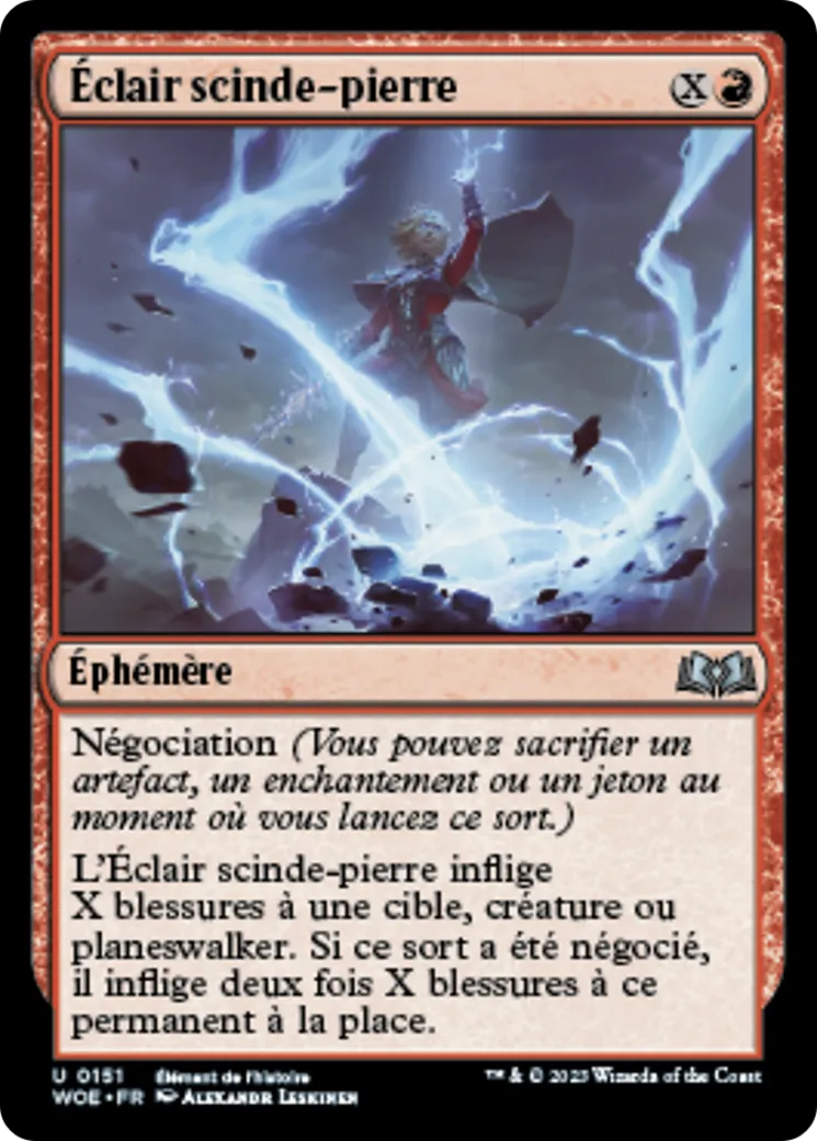 Éclair scinde-pierre — Wilds of Eldraine — Magic: The Gathering