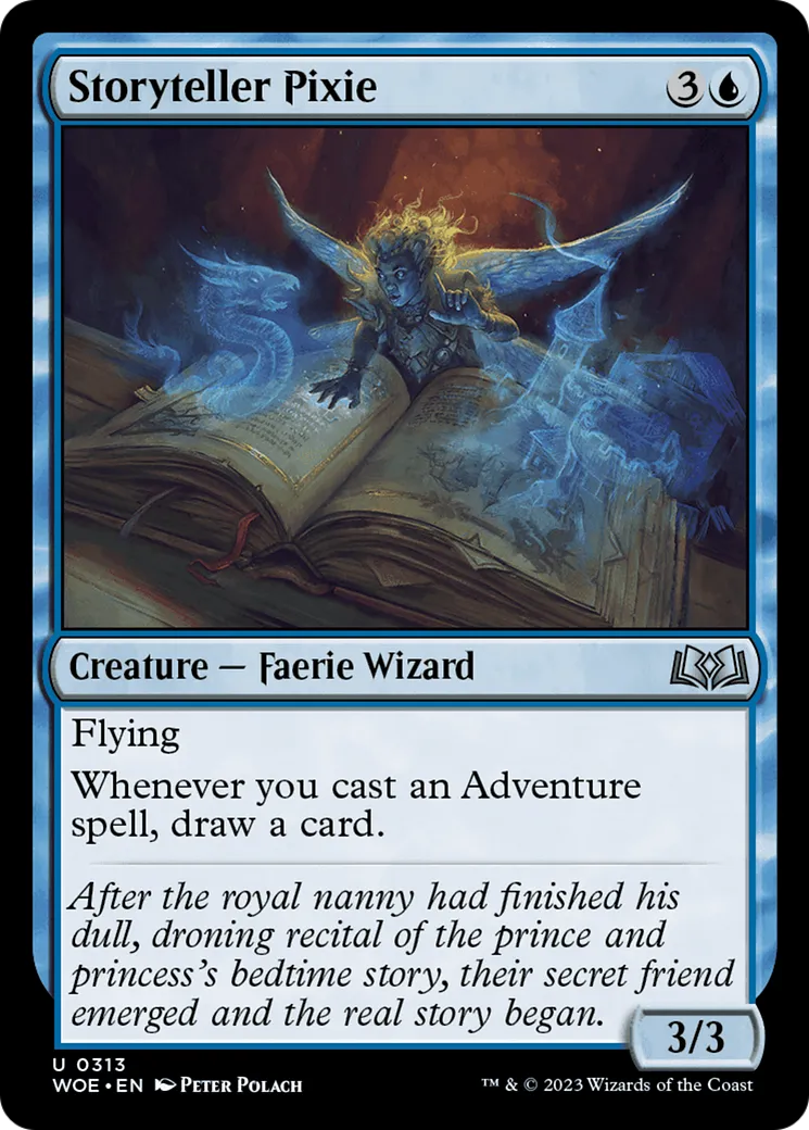 Storyteller Pixie — Wilds of Eldraine — Magic: The Gathering